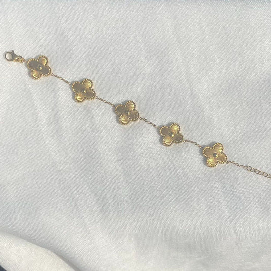 Gold Clover Bracelet 