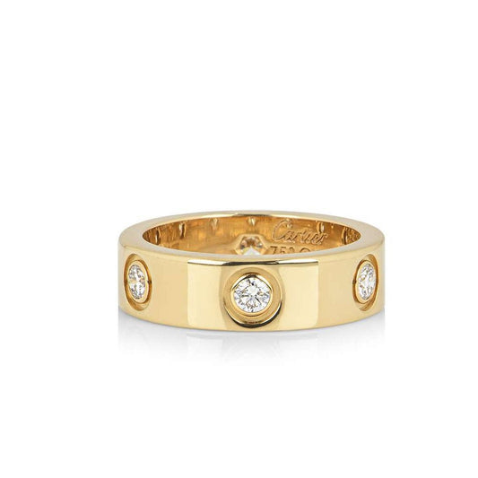 Gold Stunning Princess Diamond Eternity/Wedding Ring