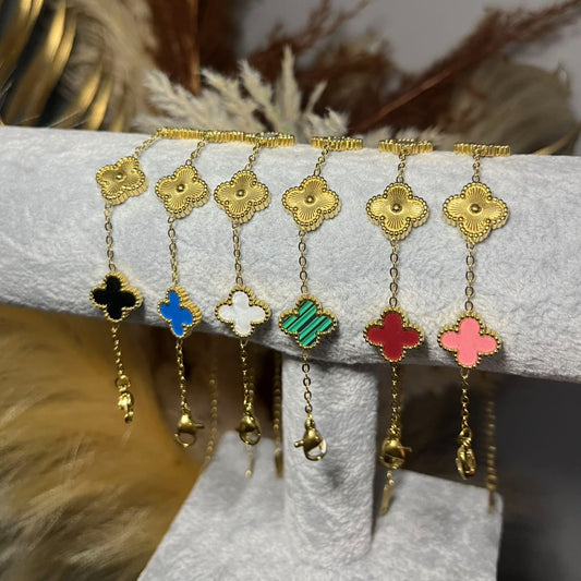 NYRA Clover Bangle | Affordable Custom Womens Bangles by Hibaa Gifts