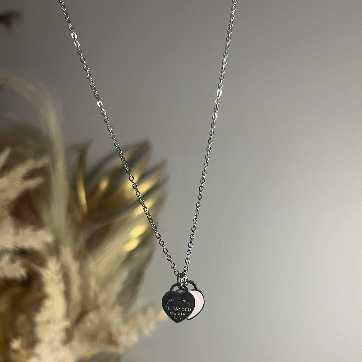 Black Tiffanyz Heart Shape Necklace Pendant | Hibaa Affordable Pendants UK